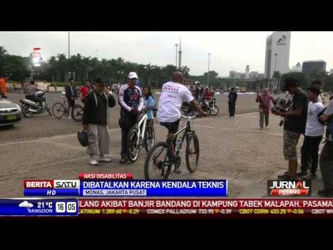 Aksi Peserta Difabel Panjat Monas Dibatalkan