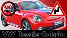 360° Drive VW Beetle Cabrio on Mountain Road in France Test VR Driving 360 degrees