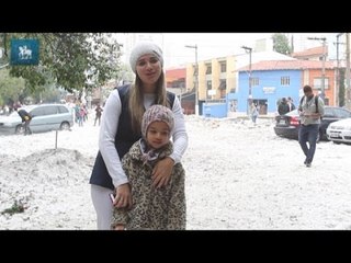 SP amanhece com granizo e ruas bloqueadas