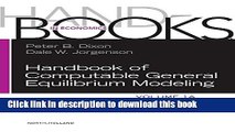 [Popular Books] Handbook of Computable General Equilibrium Modeling, Volume 1A (Handbooks in