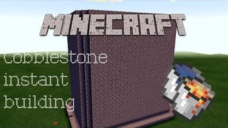Instant Cobble building | Minecraft tutorials