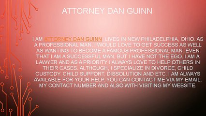 Attorney Dan Guinn New Philadelphia Ohio