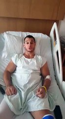 Après son opération du tibia, le gymnaste français Samir Aït Said laisse un message rassurant à ses fan