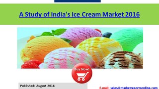 Ice Cream Market 2016