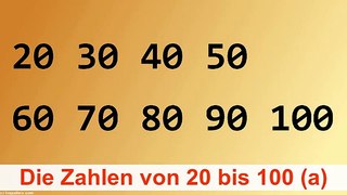 Numbers 20 to 100 (Part 1) * Learn Basic German Words by Topic