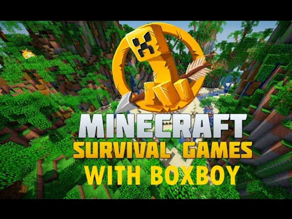 Minecraft #4 - SURVIVAL GAMES WITH BOXBOY! ( UNCENSORED )