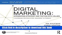 [Popular] Book Digital Marketing: Integrating Strategy and Tactics with Values, A Guidebook for