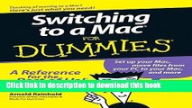 [Popular] Book Switching to a Mac For Dummies (For Dummies (Computers)) Full Online