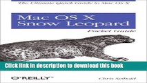 [Popular] Book Mac OS X Snow Leopard Pocket Guide: The Ultimate Quick Guide to Mac OS X (Pocket