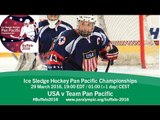USA v Team Pan Pacific | Prelim | 2016 Ice Sledge Hockey Pan Pacific Championships, Buffalo