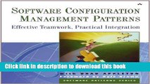 [Popular] Book Software Configuration Management Patterns: Effective Teamwork, Practical