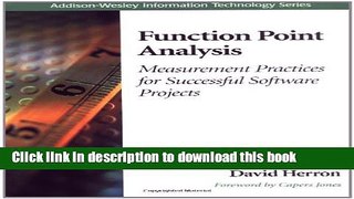 [Popular] E_Books Function Point Analysis: Measurement Practices for Successful Software Projects