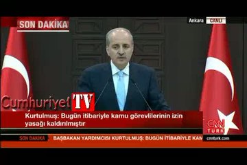 Numan Kurtulmuş'tan 14 Ağustos açıklaması