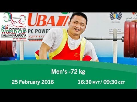 Men’s -72 kg | 2016 IPC Powerlifting World Cup Kuala Lumpur