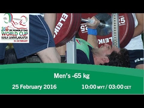 Men’s -65 kg | 2016 IPC Powerlifting World Cup Kuala Lumpur