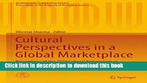 [PDF] Cultural Perspectives in a Global Marketplace: Proceedings of the 2010 Cultural Perspectives