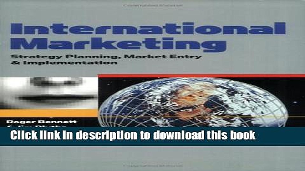 [PDF] International Marketing: Strategy, Planning, Market Entry and Implementation Book Online