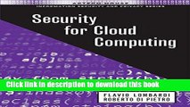 [Popular] Book Security for Cloud Computing (Information Security and Privacy) Free Online