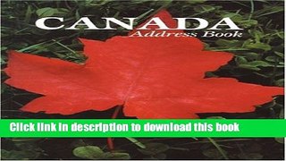 Download Canada Address Book E-Book Online