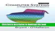 [Popular] E_Books Computer Systems: A Programmer s Perspective (2nd Edition) Full Online