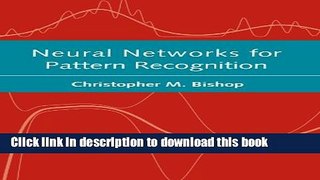 [Popular] E_Books Neural Networks for Pattern Recognition (Advanced Texts in Econometrics) Full