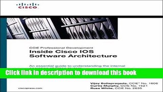 [Popular] Book Inside Cisco IOS Software Architecture (CCIE Professional Development) Full Online