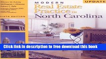 [Reading] Modern Real Estate Practice in North Carolina, 6th Edition Update New Online