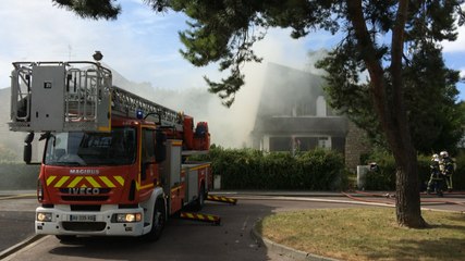 Incendie d'une maison abandonnée