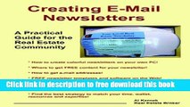 [Reading] Creating E-mail Newsletters - A Practical Guide for the Real Estate Community Ebooks