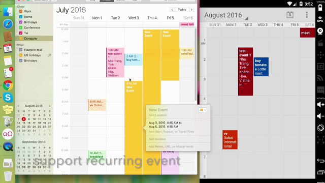 How to sync icloud calendar with android phone ?
