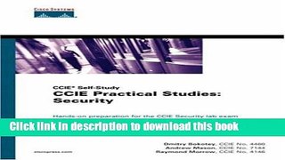 [Popular] Book CCIE Practical Studies: Security (CCIE Self-Study) Full Download