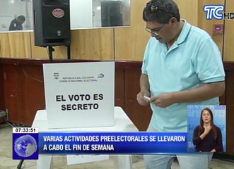 Varias actividades preelectorales se llevaron a cabo el fin de semana