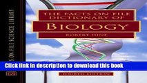 [Popular Books] The Facts on File Dictionary of Biology (Facts on File Science Library) Free Online