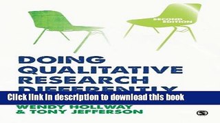 [Popular Books] Doing Qualitative Research Differently: A Psychosocial Approach Full Online