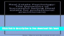 [Reading] Real Estate Psychology: The Dynamics of Sucessful Selling (Real Estate For Professional