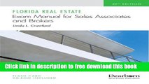 [Reading] Florida Real Estate Exam Manual: For Sales Associates   Brokers, 32nd Edition Ebooks