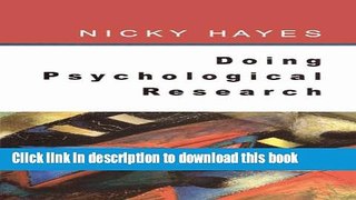 [PDF] Doing Psychological Research Free Online