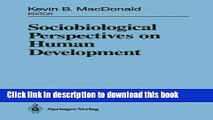 [Popular Books] Sociobiological Perspectives on Human Development Full Online