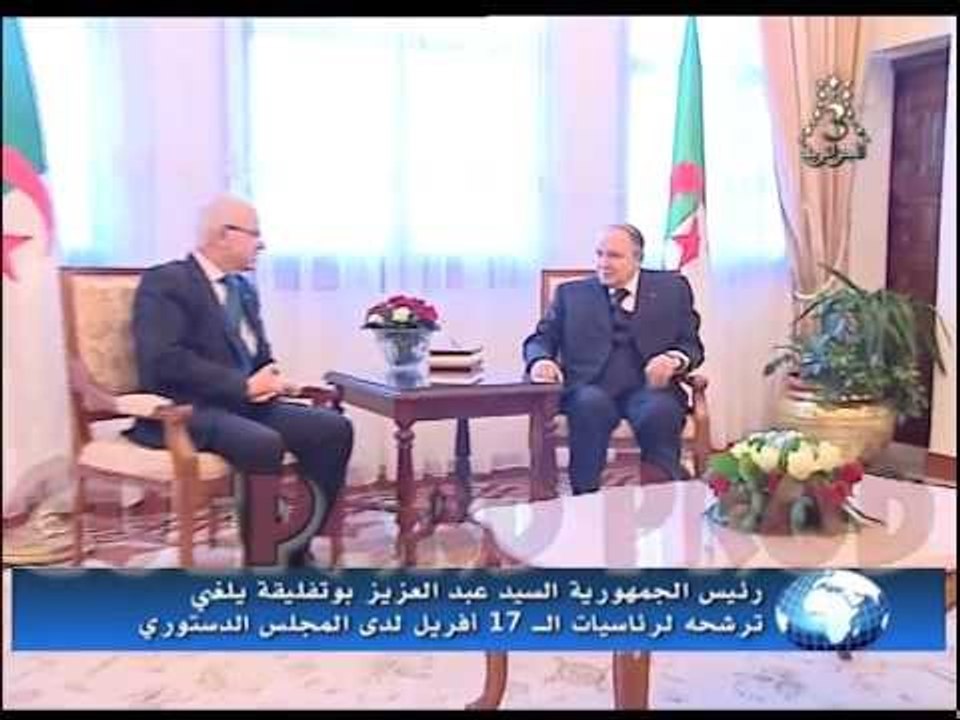 الرئيس الجزائري عبد العزيز بوتفليقة يستقليل و يعلن انسحابه من رئاسة الجزائر