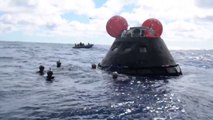 Navy Divers Recover a 9 Tons Space Capsule Fell From the Sky NASA’s Orion Crew Module