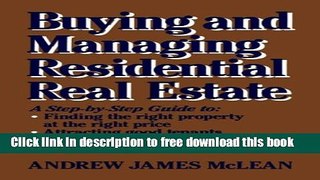 [Reading] Buying And Managing Residential Real Estate New Online