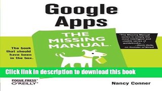 [Popular Books] Google Apps: The Missing Manual Free Online