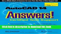 [Popular] E_Books AutoCAD 14 Answers!: Certified Tech Support Full Online