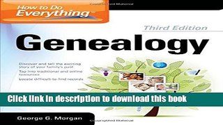 [Popular Books] How to Do Everything Genealogy 3/E Free Online