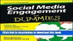 [Popular Books] Social Media Engagement For Dummies Full Online