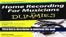 [Popular Books] Home Recording For Musicians For Dummies Free Online