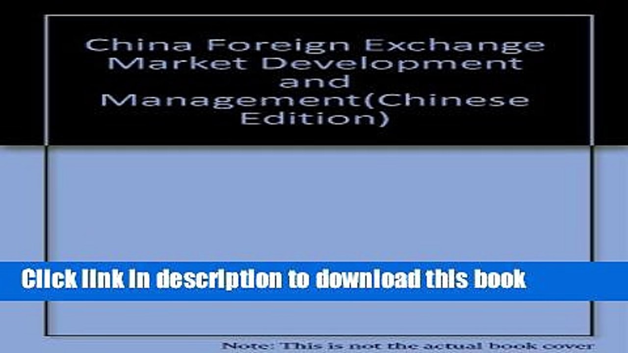 [PDF] China Foreign Exchange Market Development and Management E-Book Online