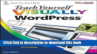 [Popular Books] Teach Yourself Visually WordPress Free Online