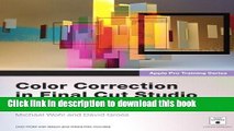 [Popular Books] Apple Pro Training Series: Color Correction in Final Cut Studio Full Online