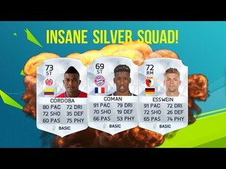 FIFA 16 - 15K INSANE SILVER SQUAD w/ ESSWEIN, COMAN AND CÓRDOBA